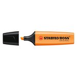 Surligneur BOSS ORIGINAL Rechargeable Pointe Biseautée 2-5 mm Orange x 10 STABILO