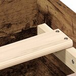 vidaXL Cadre de lit sans matelas vieux bois 140x200 cm bois ingénierie