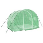 vidaXL Serre avec cadre en acier vert 6 m² 3x2x2 m
