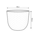 Fuente Grains Rond 38 gris granité