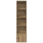 vidaXL Bibliothèque chêne artisanal 31x24x127 cm bois d'ingénierie