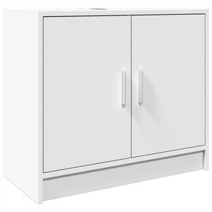 vidaXL Armoire de lavabo blanc 63x29x55 cm bois d'ingénierie