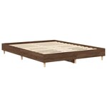vidaXL Cadre de lit sans matelas chêne marron 90x200cm bois ingénierie