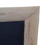 vidaXL Tableau noir 3 Pièces 30x70 cm Bois de teck solide
