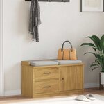 vidaXL Banc de couloir SANDNES 87x40x50 cm bois de pin massif