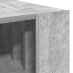 vidaXL Table basse Gris béton 66 x 49 5 x 45 cm Bois d'ingénierie