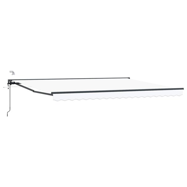 vidaXL Auvent rétractable électrique Blanc 4 5 × 3 m