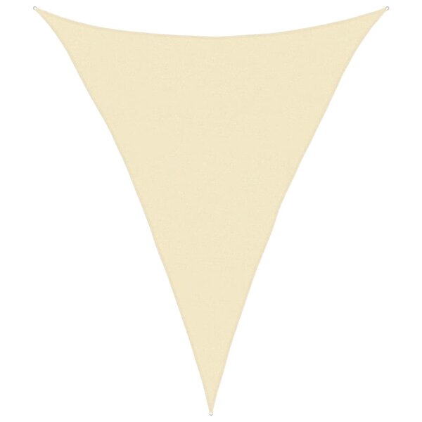 vidaXL Voile d'ombrage 160 g/m² Crème 4x5x5 m PEHD