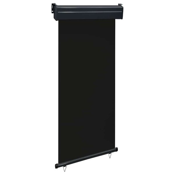 vidaXL Auvent latéral de balcon 105x250 cm noir