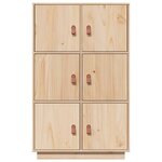 vidaXL Buffet haut 67x40x108 5 cm Bois massif de pin