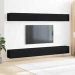 vidaXL Ensemble meuble TV 6 Pièces Chêne noir 100 x 30 x 30 cm