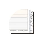 Carnet d'adresses International A5 avec reliure à spirale double, 90 g/m², 72 feuilles/144 pages