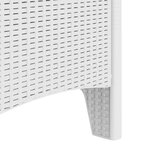 vidaXL Chaises de jardin avec coussins 2 Pièces Blanc Rattan Synthétique
