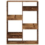 vidaXL Cloison de séparation vieux bois 100x33x135cm bois d'ingénierie