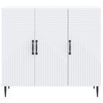 vidaXL Buffet Blanc 89 x 34 5 x 80 cm Bois d'ingénierie