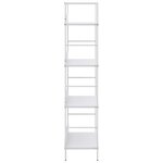vidaXL Bibliothèque à 4 niveaux blanc 60x27 6x124 5 cm bois ingénierie
