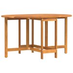 vidaXL Table de Jardin Marron 110 x 60 x 72 cm Bois d'Acacia Massif