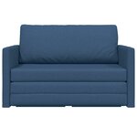 vidaXL Canapé-Lit Bleu 124 x 71 x 78 cm tissu