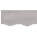 vidaXL Lambrequin pour cadre de 6 m Gris clair 5.8x0.2 m