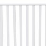 vidaXL Banc de jardin Blanc 104 x 54 x 93cm Acier