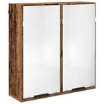 vidaXL Ensemble de mobilier de salle de bain 5 Pièces Bois ancien