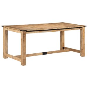 vidaXL Table à dîner 180x90x75 cm bois de manguier massif