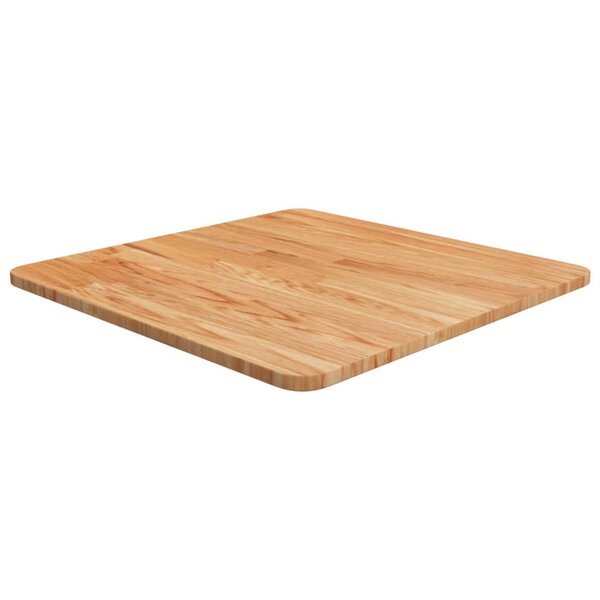 vidaXL Dessus de table carré Marron clair50x50x1 5cm Bois chêne traité