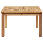 vidaXL Table basse Marron 60 x 60 x 36 cm Bois de teck massif