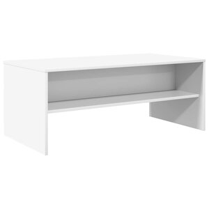 vidaXL Table basse Blanc 100 x 50 x 40 cm Bois d'ingénierie