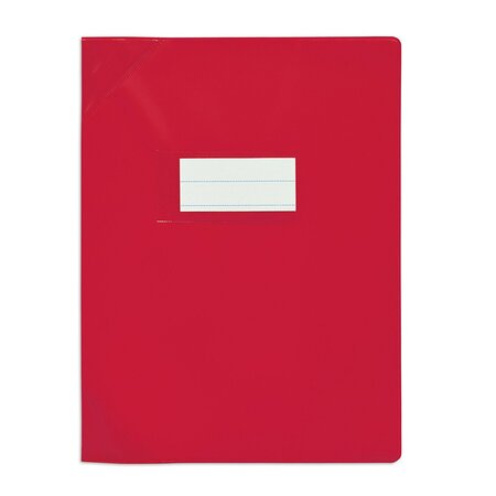 Protège-cahier PVC 150 Strong Line 24x32 cm opaque Rouge ELBA