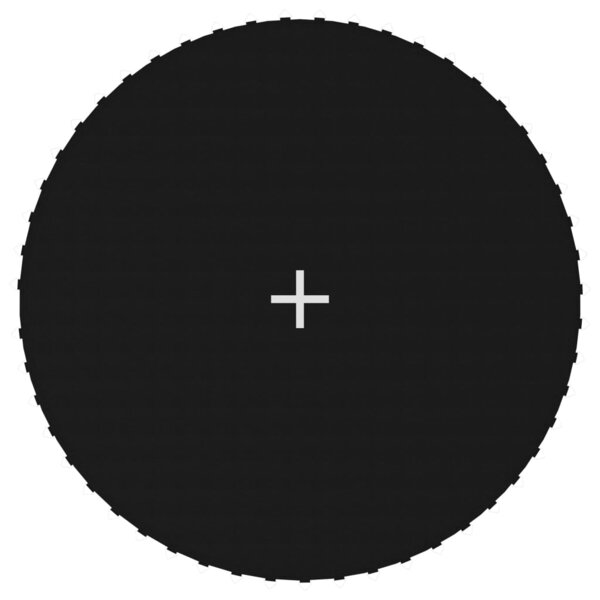vidaXL Tapis de saut Tissu Noir pour trampoline rond de 3 05 m