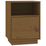 vidaXL Tables de chevet 2Pièces Marron miel 40x34x55cm Bois de pin massif