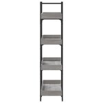 vidaXL Bibliothèque à 4 niveaux sonoma gris 100x33x145 5 cm