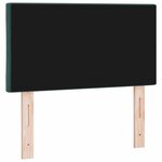 vidaXL Tête de Lit LED Geometric Manuel Vert foncé 80 cm Velours