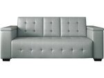 Canapé clic-clac convertible "Renarde" - 214 x 86 x 86 cm - 3 Places - Gris - Rangements