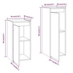 vidaXL Meubles TV 2 Pièces Blanc Bois massif de pin