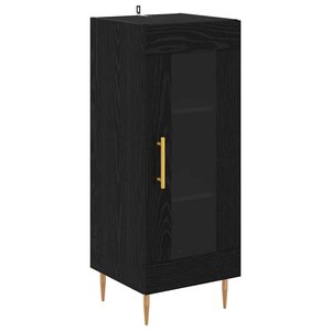 vidaXL Buffet Chêne noir 34 x 34 5 x 90 cm Bois d'ingénierie