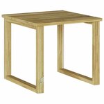 vidaXL Table de Bain de Soleil Marron 40 x 40 x 36 cm Pin imprégné
