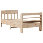 vidaXL Cadre de lit sans matelas 75x190 cm bois de pin massif