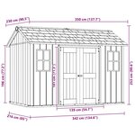 Keter Abri de jardin Oakland 1175 anthracite