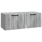 vidaXL Meuble TV mural Sonoma gris 78 5 x 31 x 30 cm Bois d'ingénierie