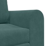 vidaXL Canapé-Lit 60cm Vert foncé Velours