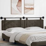 vidaXL Tête de lit suspendue Gris Simili cuir