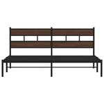 vidaXL Cadre de lit sans matelas avec tête de lit 200x200 cm