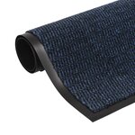 vidaXL Paillasson rectangulaire 80 x 120 cm Bleu