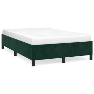 vidaXL Cadre de lit sans matelas vert foncé 120x200 cm velours