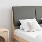 vidaXL Tête de lit capitonnée Gris foncé 135 cm Pin massif