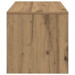 vidaXL Meuble TV chêne artisanal 80x40x40 cm bois d'ingénierie