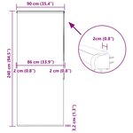 vidaXL Store enrouleur de douche avec cassette largeur du tissu 86 cm