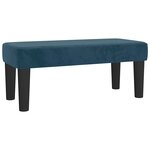 vidaXL Sommier à lattes de lit avec matelas Bleu foncé 100x200 cm
